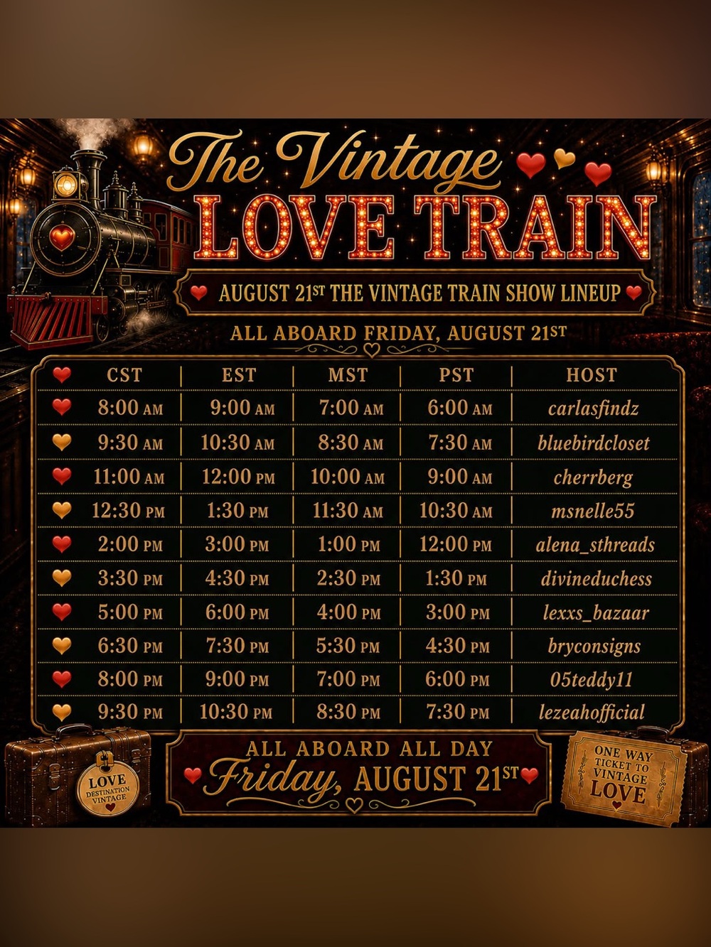 8/21 THE VINTAGE LOVE TRAIN! 🚂 💖 - Picture 2 of 7